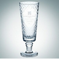Diamond Net Lead Crystal Vase - 13 1/2"
